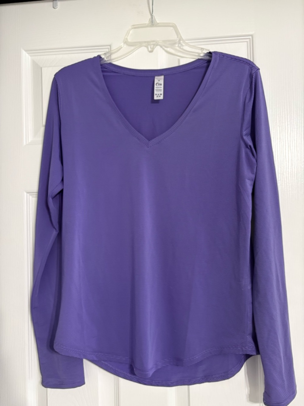 ZYIA Lavender V-Neck Long Sleeve Top